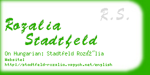 rozalia stadtfeld business card